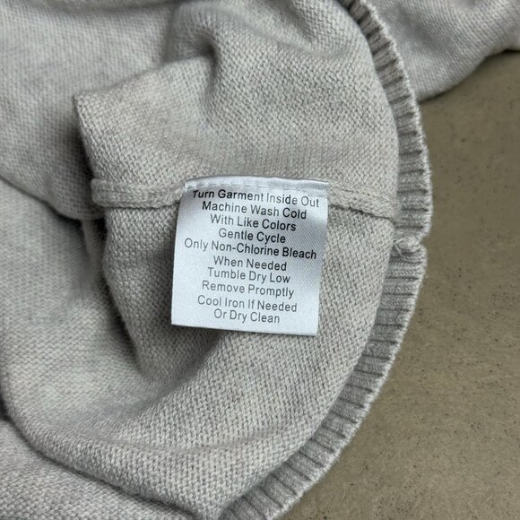 Jos. A. Bank Men’s Sweater XXL Beige V-Neck Pima Cotton Pullover Tailored Fit - Picture 4 of 4